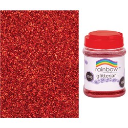 Glitter Bulk 250g Red